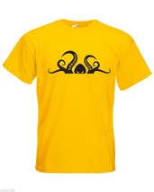 Mens T-Shirt Scary Octopus Head Tentacle, Sea Creature Shirts, Animal Tshirt - £19.34 GBP