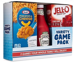 Kraft Mac &amp; Cheese, Heinz Ketchup Dice, Jell-O Jiggler Slap Variety Game Pack!!! - £14.78 GBP