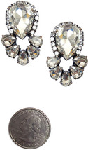 Art Deco Antique Vintage Retro Style Pear Shape Halo Rhinestone Imitation Prom - £34.42 GBP