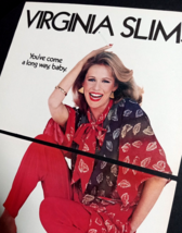 1981 Virginia Slims Cigarette Beautiful Woman Cut Magazine Print Ad (2 Pages) - £10.34 GBP