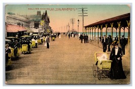 Rolling Chairs on Boardwalk Atlantic City New Jersey NJ UNP  DB Postcard R15 - £2.29 GBP