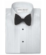Martino Collection ~ White ~ Button Up ~ Uniform ~ Tuxedo Shirt ~ Size L... - $427.20 MXN