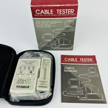 TENMA 72-6268A Enhanced Network Cable Tester &amp; Terminator Zipper Case NEW in Box - £43.61 GBP