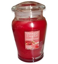 Yankee Candle Simply Home Frosted Cinnamon 1 wick 19oz Brand New - $42.67
