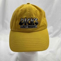 Dick&#39;s Last Resort Men Baseball Cap Yellow Cotton Embroidered Logo Adjus... - £11.73 GBP