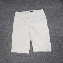 A.N.A. Bermuda Shorts A New Approach Womens Size 6 White Cotton Blend Ca... - £12.22 GBP