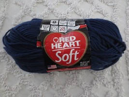 5 oz. Red Heart SOFT Acrylic #4604 NAVY 4 Med. YARN - 256 yards - £3.93 GBP