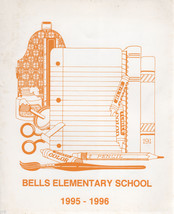 Bells Elementary School 1995-1996 Softback  Yearbook - $1.75