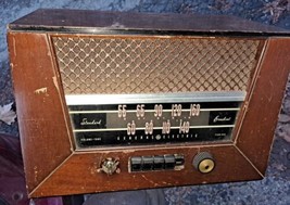 Vintage General Electric Tube AM Radio Wood Case model GE 321 Working  - $130.89