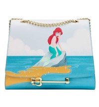 Loungefly Disney Little Mermaid Ariel Tritan&#39;s Gift Crossbody Bag Purse ... - £117.35 GBP