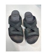 Merrell Black Criss Cross Leather Slip-On Sandals Womens Size 8 - $24.95