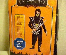 Ninja Warrior Skull Lord Fighter Halloween Costume Size Childs Small 4-6... - £15.82 GBP