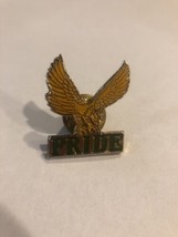 Yellow American Bald Eagle PRIDE Metal Enamel Lapel Pin - £11.67 GBP