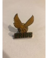 Yellow American Bald Eagle PRIDE Metal Enamel Lapel Pin - $19.53 CAD