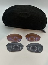 Oakley Half Jacket Iridium Replacement Lenses Used W Case - $31.02