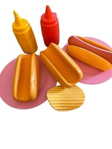 Fisher Price Fun With Food Hot Dogs &amp; Chips Lunch Set - £11.51 GBP
