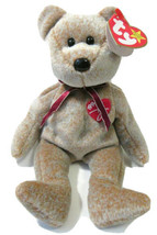  TY Original Beanie Baby 1999 Signature Bear Holo Tush Tag EUC Red Heart... - $39.99