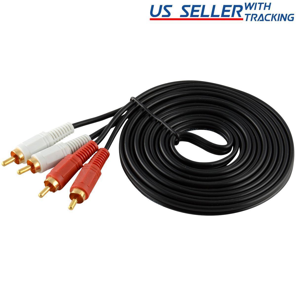 Primary image for 10 FT RCA Stereo Audio Cable 2 RCA Male to 2 RCA Male, 3 Meters