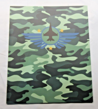 Single Jet on Green Camouflage 2-Pocket Paper Folder for 8.5″x11″ by Top Flight - £3.18 GBP