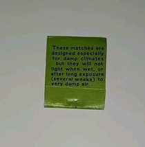 Vintage Matchbook - Damp Climate Matches Military - $3.25