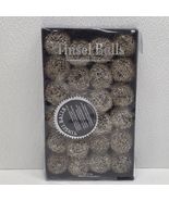 Dept. 56 Vintage Christmas Holiday 24 Silver &amp; Gold Tinsel Balls - $48.66 CAD