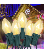 Clear Christmas String Lights Warm White, 25Ft Outdoor with 27 Bulbs (2 ... - $658.90 MXN