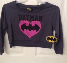 Batman Logo DC Comics Bioworld Crop Pullover Sweatshirt Pick From Sizes ... - £15.08 GBP