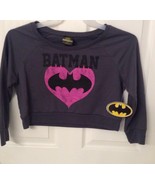 Batman Logo DC Comics Bioworld Crop Pullover Sweatshirt Pick From Sizes ... - $18.98