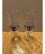 Royal Caribbean 8 1/4” Hurricane Anchor Stem Cocktail Glasses (Set of 2) - $11.99