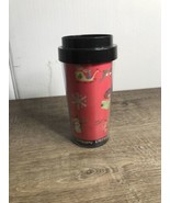 Caribou Coffee Thermal Serves 16 Ounce Christmas Edition Good Condition - £7.14 GBP