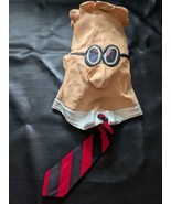 1990 Dilbert Deluxe Rubber Mask Tie Halloween Costume Cosplay Vintage - $42.56