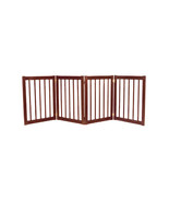 Dynamic Accents - 32 Inch 4 Panel Free Standing EZ Gate - Mahogany - €273,63 EUR