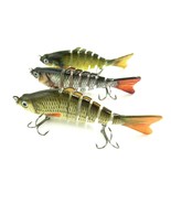 Fishing Lures Jointed Swimbait Life Like Swimming Bass,Trout, AI 6 Segme... - $280.61 MXN
