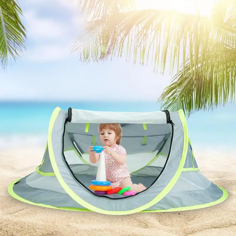 Baby Beach Tent Foldable Automatic Pop-Up UV Protection Sun Shade For Infant - £25.38 GBP+