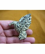 (Y-BIR-HU-706) little Black White Hummingbird gemstone hummingbirds humm... - $324.47 MXN