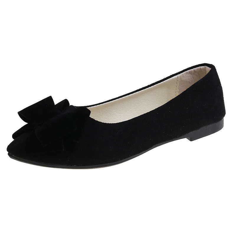 big size Bow women&#39;s flats  Contracted shallow mouth Pointed flat shoes for wome - £122.52 GBP