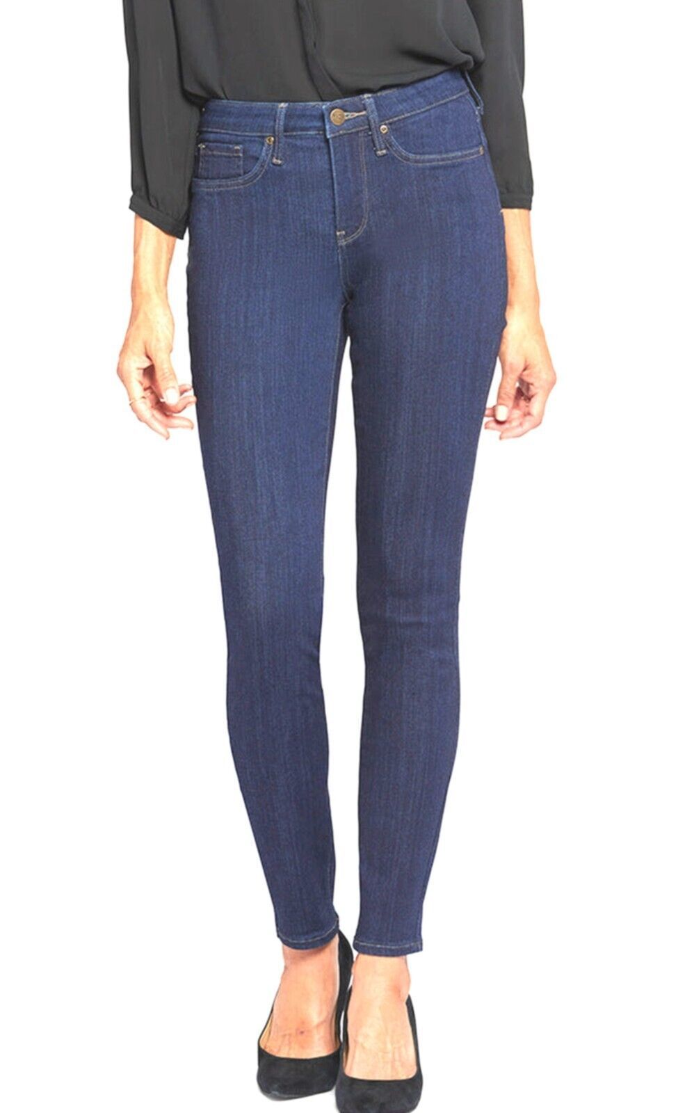 NYDJ Ami Skinny Mabel Blue Denim Jeans Plus Size 28WP NWT