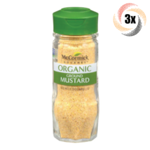 3x Shaker McCormick Gourmet Organic Ground Mustard Seasoning | GMO Free | 1.75oz - £19.21 GBP