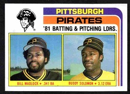 Pittsburgh Pirates Team Ldrs Bill Madlock Solomon 1982 Topps Baseball Card #696 - £0.39 GBP