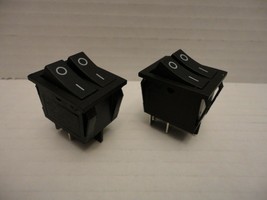 2 Pcs Lot Pack KCD6 16A 250V AC 20A 125V AC Dual Switch Boat Rocker Powe... - $14.85