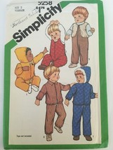 Simplicity Sewing Pattern 5258 Todlrs Overalls Unlined Jacket Lined Vest Sz 2 UC - £3.98 GBP
