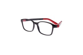 New TOTS Black &amp; Red SEEK Eyeglasses for KIDS 45/15/130 with Case &amp; Strap - $44.50