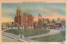 Scranton Pennsylvania PA Moses Taylor Hospital Medical Building Postcard D50 - £2.38 GBP