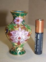 Vintage Cloisonne Vase 2&quot; tall  - $13.48