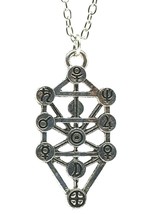Collana con ciondolo Kabbalah con albero della vita, gioielli geometrici... - £6.75 GBP