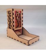 Dragon v4 Dice Tower &amp; Tray Neon Pink Acrylic Window COMPACT DESIGN Lase... - $41.66 CAD