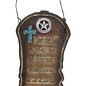 Western Cowboy Boot With Spur Horseshoe And Ropes Bible Scripture Wall D... - $25.99