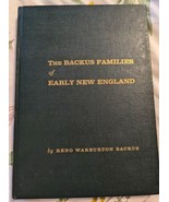 The Backups Families Of Early New England - Reno Warburton Backus Hardco... - £57.18 GBP