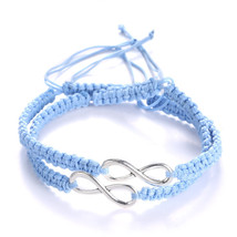 2 pcs New Retro Infinity Handmade Bracelet Set Friendship Bracelet Set Love Coup - £9.65 GBP