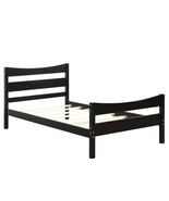 Twin Size Rustic Style Platform Bed Frame with Headboard and Footboard-D... - $317.63 CAD